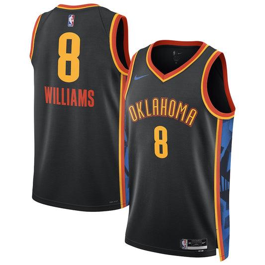 Jalen Williams Oklahoma City Thunder Jersey 2024/2025 Nike Swingman City Jersey - Black
