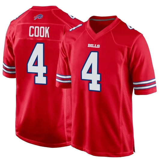James Cook Buffalo Bills Nike Alternate Game Player Jersey - Red