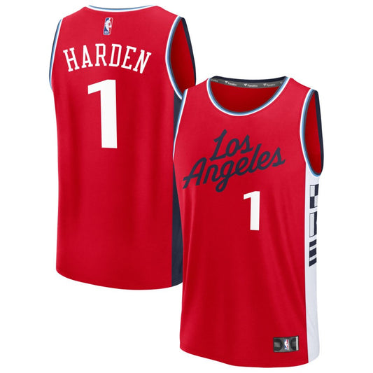 James Harden LA Clippers Nike Swingman Statement Jersey - Red