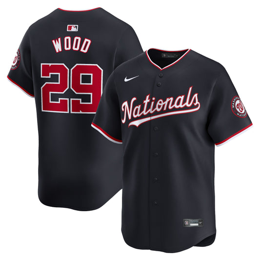 James Wood Washington Nationals Nike Alternate Limited Player Jersey - Navy