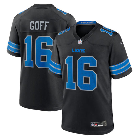 Jared Goff Detroit Lions Nike Alternate Game Player Jersey - Black