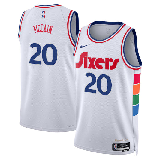 Jared McCain Philadelphia 76ers 2024/2025 Nike Swingman City Jersey - White