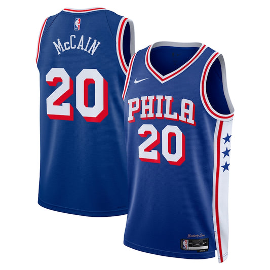 Jared McCain Philadelphia 76ers Nike Swingman Icon Jersey - Royal