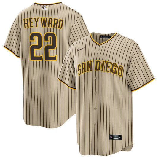 Jason Heyward San Diego Padres Nike Alternate Limited Player Jersey - Tan