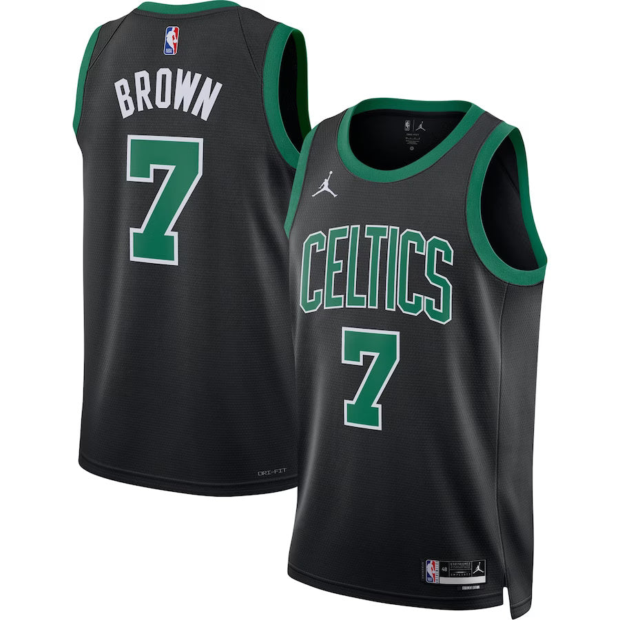 Jaylen Brown Boston Celtics Nike Swingman Statement Jersey - Black