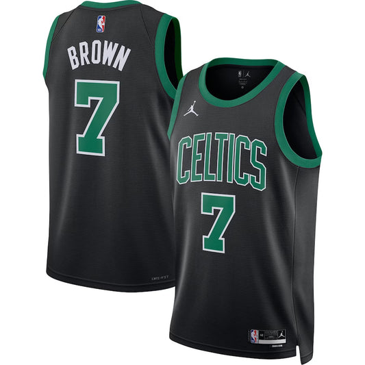 Jaylen Brown Boston Celtics Nike Swingman Statement Jersey - Black