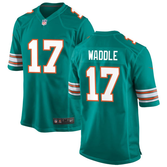 Jaylen Waddle Miami Dolphins Nike Alternate Game Player Jersey - Aqua