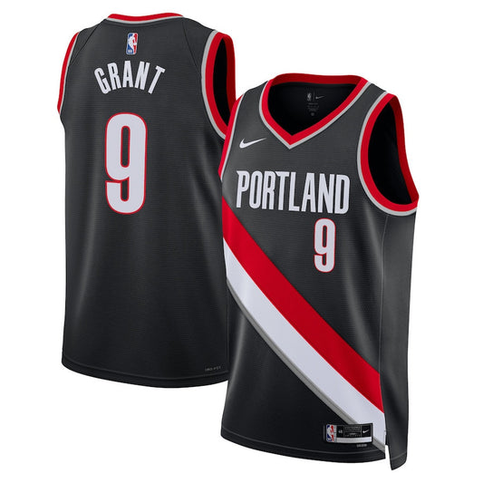 Jerami Grant Portland Trail Blazers Nike Swingman Icon Jersey - Black