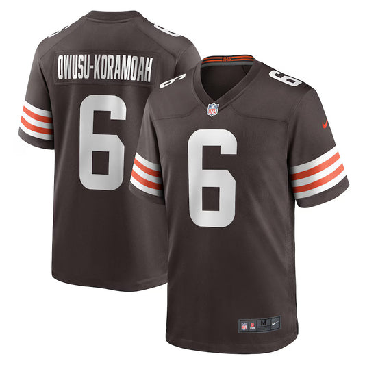 Jeremiah Owusu-Koramoah Cleveland Browns Nike Game Player Jersey - Brown