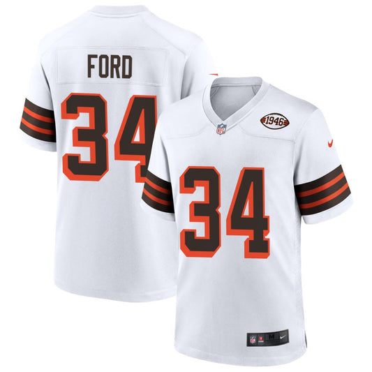 Jerome Ford Cleveland Browns Nike 1946 Collection Game Player Jersey - White