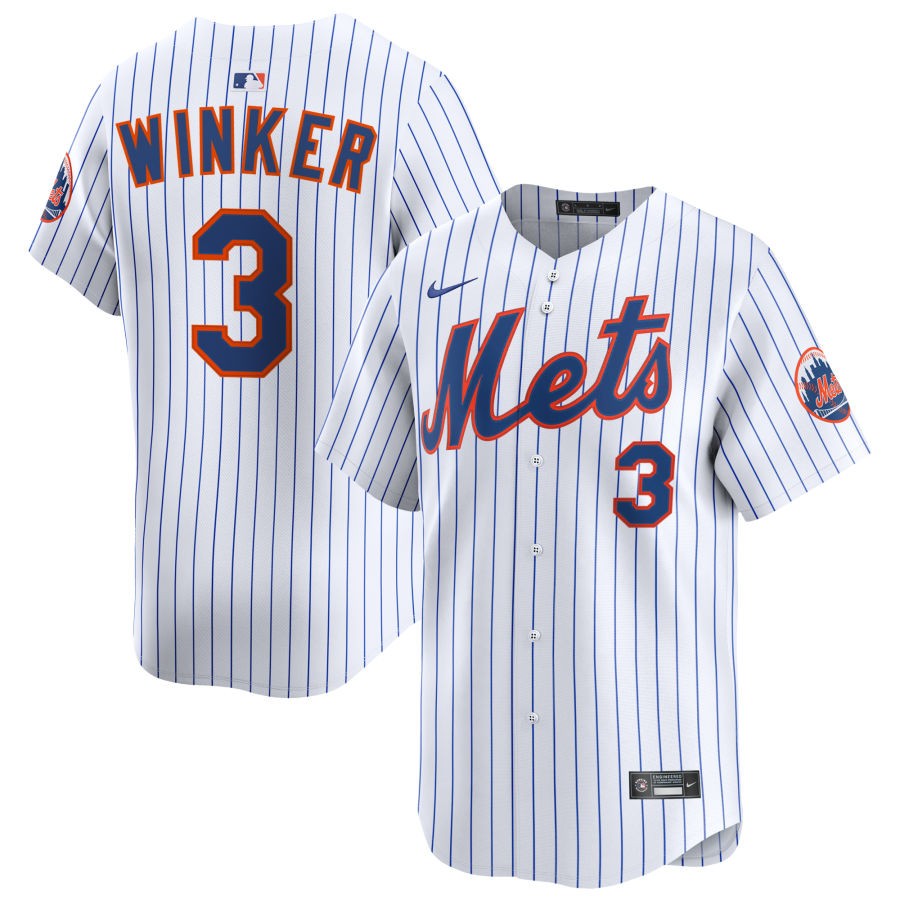 Jesse Winker New York Mets Nike Home Replica Player Jersey - White