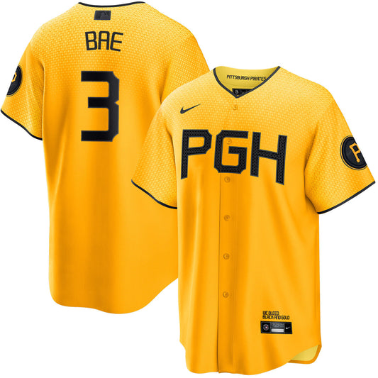 Ji-Hwan Bae Pittsburgh Pirates Nike City Connect Limited Player Jersey - Gold