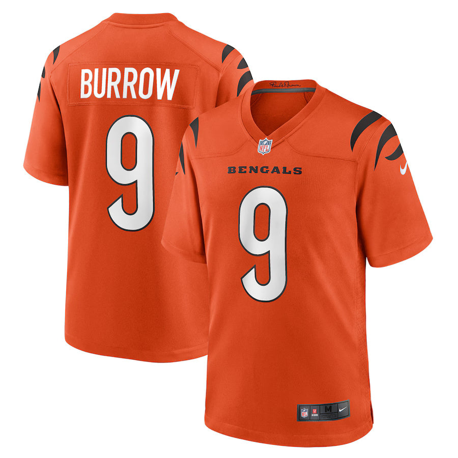 Joe Burrow Cincinnati Bengals Nike Alternate Game Player Jersey - Orange