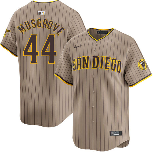 Joe Musgrove San Diego Padres Nike Alternate Limited Player Jersey - Tan