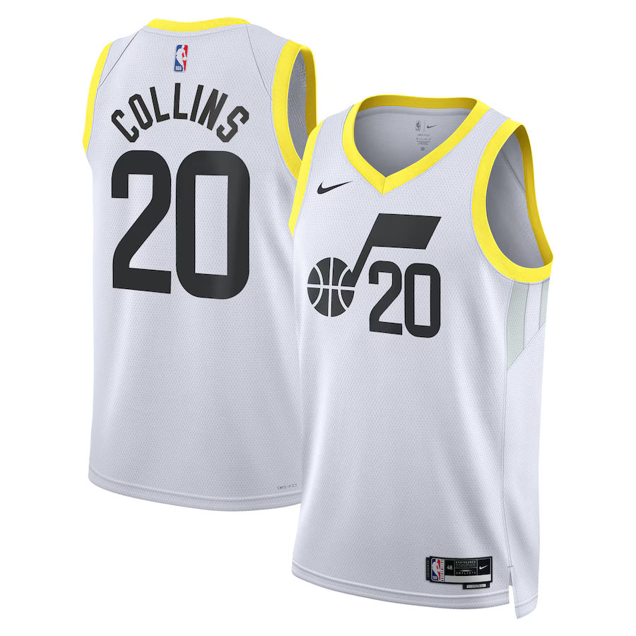 John Collins Utah Jazz Nike Swingman Association Jersey - White
