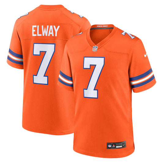 John Elway Denver Broncos 1977 Throwback Player Jersey - Orange