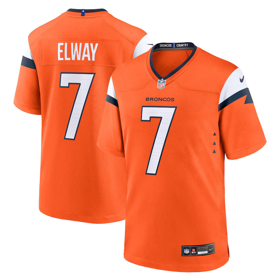 John Elway Denver Broncos Throwback Player Jersey - Orange