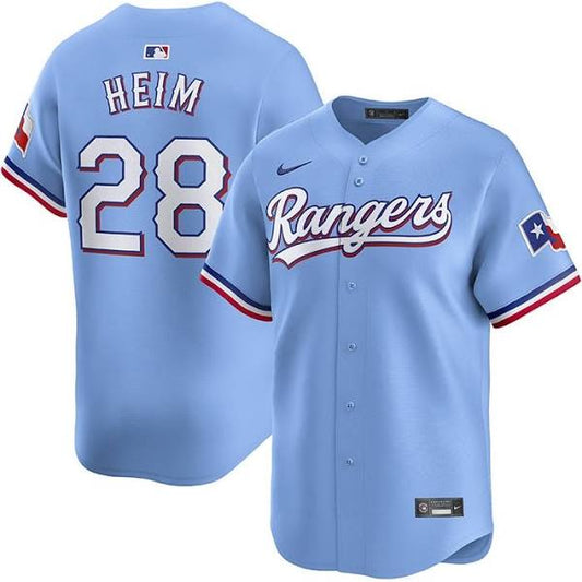 Jonah Heim Texas Rangers Nike Alternate Limited Player Jersey - Light Blue