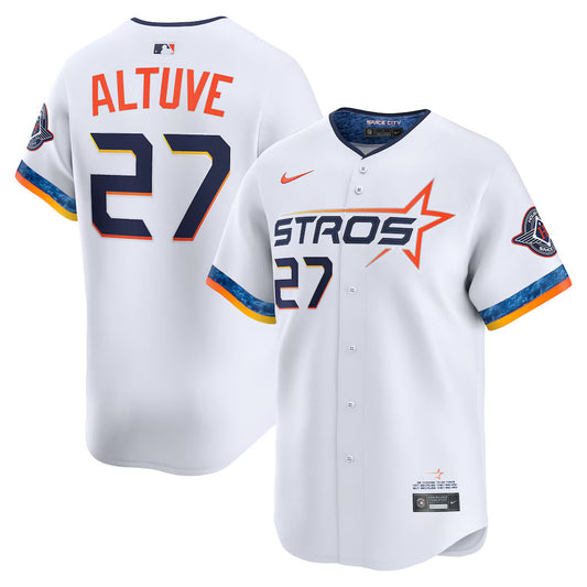 Jose Altuve Houston Astros 2025 Nike City Connect Limited Player Jersey - White