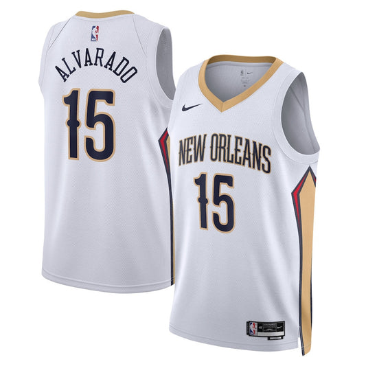 Jose Alvarado New Orleans Pelicans Nike Association Jersey - White