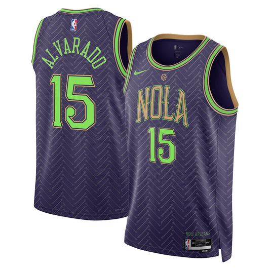Jose Alvarado New Orleans Pelicans 2024/2025 Nike Swingman City Jersey - Purple