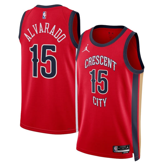 Jose Alvarado New Orleans Pelicans Nike Swingman Statement Jersey - Red