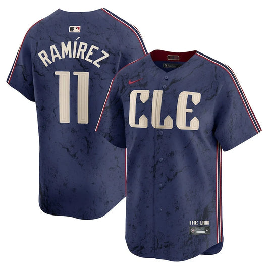 José Ramírez Cleveland Guardians 2024 Nike City Connect Limited Player Jersey - Navy