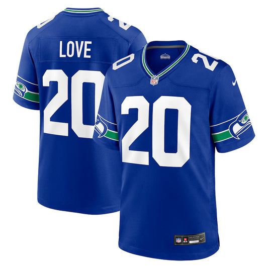 Julian Love Seattle Seahawks Nike Throwback Game Player Jersey - Royal