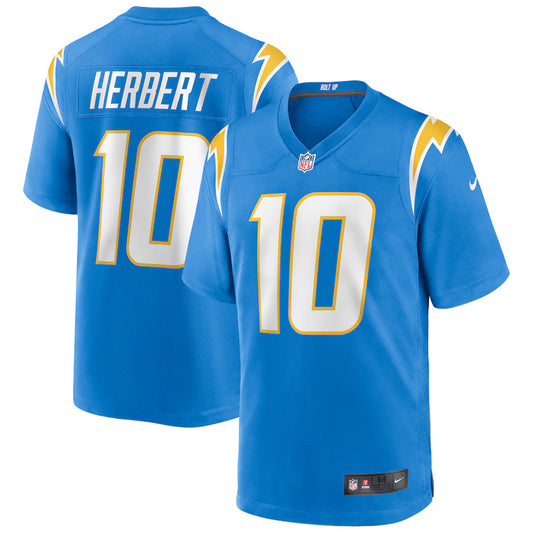 Justin Herbert Los Angeles Chargers Nike Game Player Jersey - Powder Blue