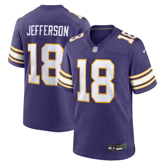 Justin Jefferson Minnesota Vikings Nike Classic Game Player Jersey - Purple