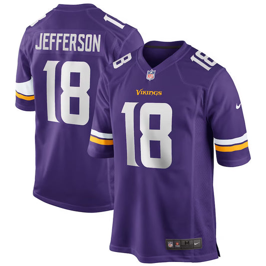 Justin Jefferson Minnesota Vikings Nike Game Player Jersey - Purple
