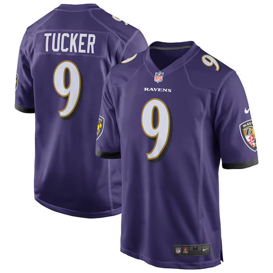 Justin Tucker Baltimore Ravens Nike Game Player Jersey - Purple
