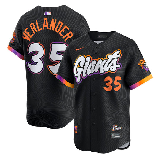Justin Verlander San Francisco Giants 2025 Nike City Connect Limited Player Jersey - Black