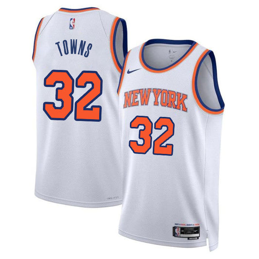 Karl-Anthony Towns New York Knicks Nike Swingman Association Jersey - White