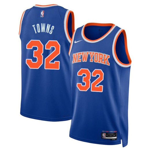 Karl-Anthony Towns New York Knicks Nike Swingman Icon Jersey - Blue