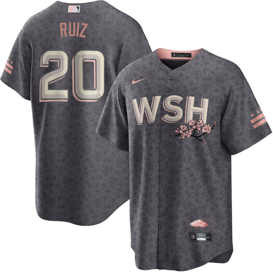 Keibert Ruiz Washington Nationals Nike City Connect Limited Player Jersey - Charcoal