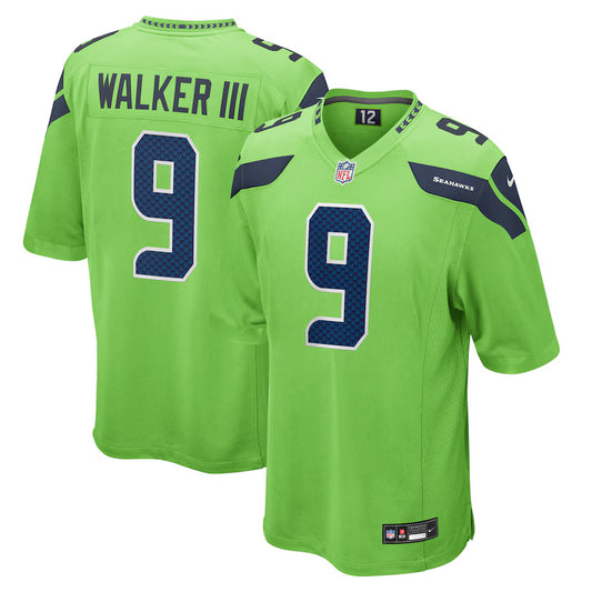 Kenneth Walker III Seattle Seahawks Nike Alternate Game Player Jersey - Neon Green