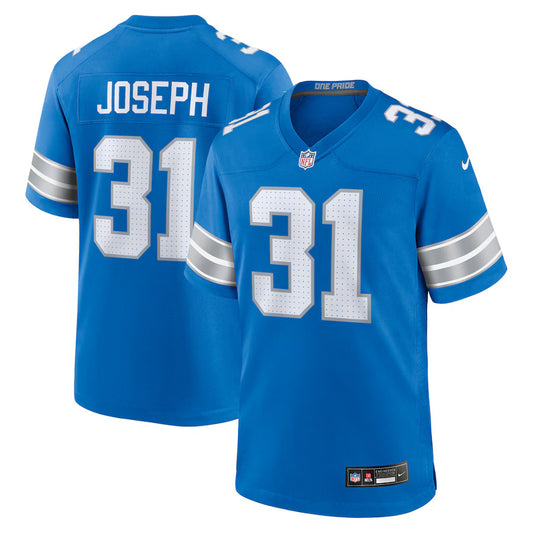 Kerby Joseph Detroit Lions Nike Game Player Jersey - Blue