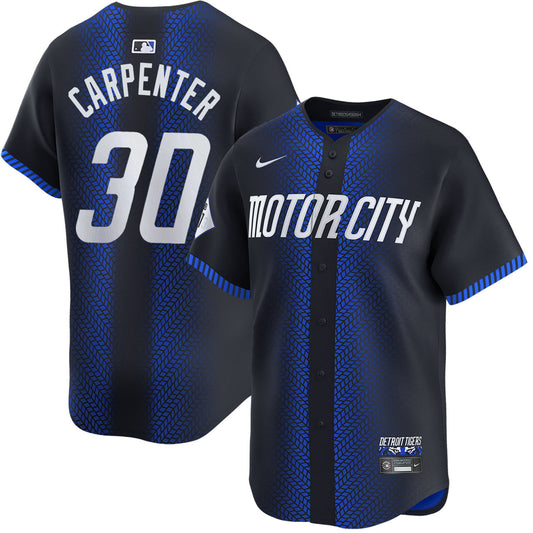 Kerry Carpenter Detroit Tigers 2024 Nike City Connect Limited Player Jersey - Navy