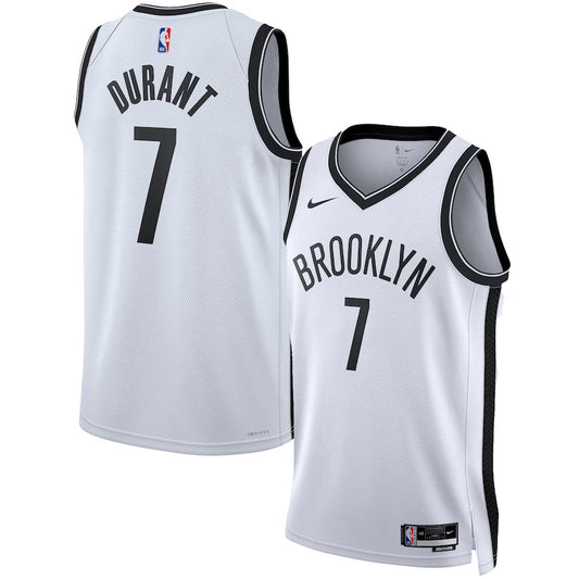 Kevin Durant Brooklyn Nets Throwback Player Jersey - White