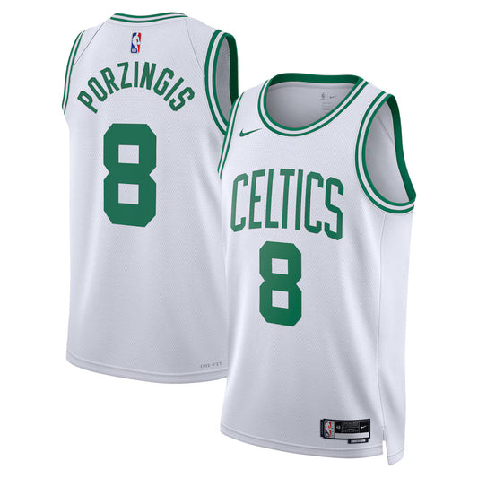 Kristaps Porzingis Boston Celtics Nike Swingman Association Jersey - White