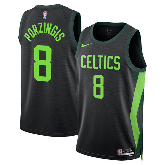Kristaps Porzingis Boston Celtics 2024/2025 Nike Swingman City Jersey - Black