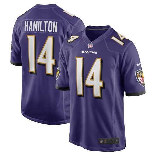 Kyle Hamilton Baltimore Ravens Nike Game Player Jersey - Purple