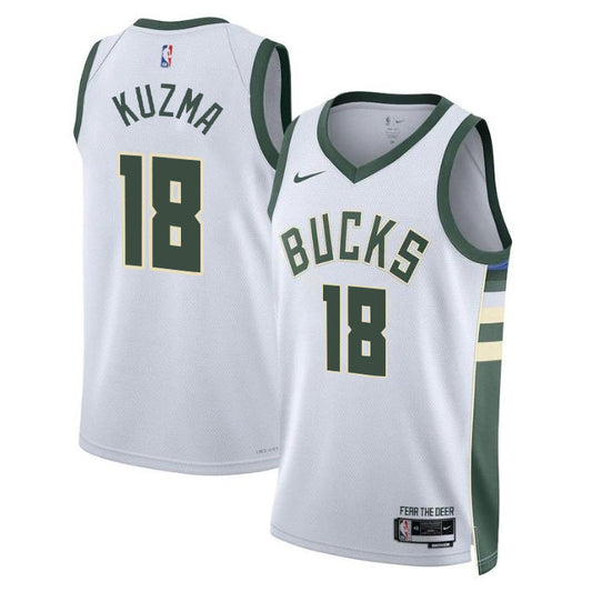 Kyle Kuzma Milwaukee Bucks Nike Swingman Association Jersey - White