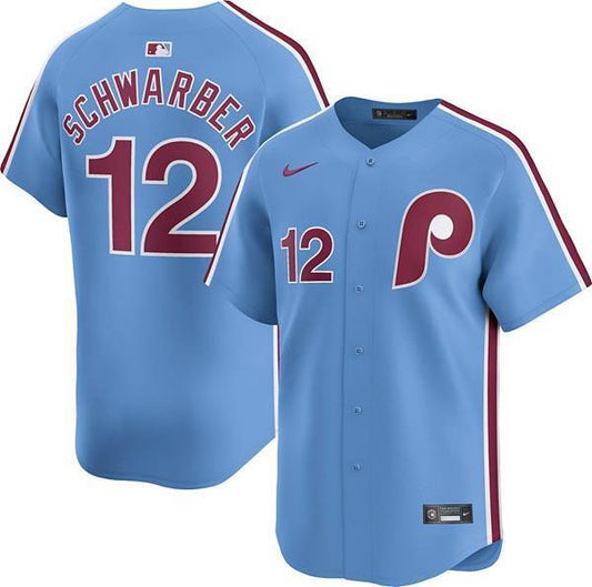 Kyle Schwarber Philadelphia Phillies Nike Alternate Limited Player Jersey - Light Blue