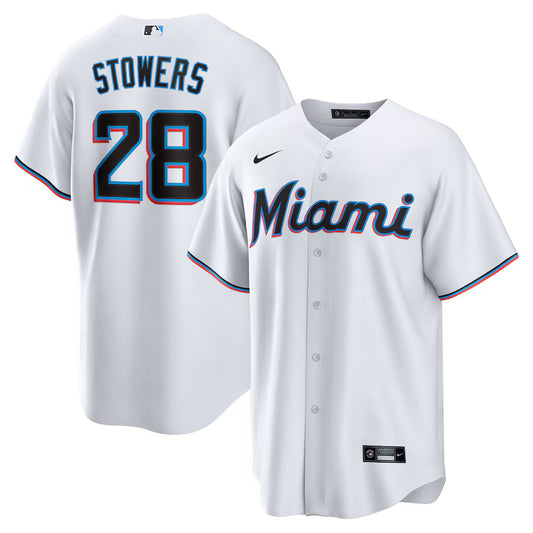 Kyle Stowers Miami Marlins Nike Home Replica Player Jersey - White