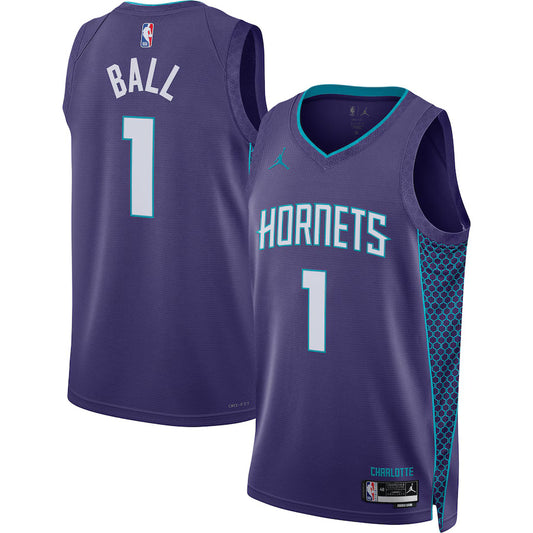 LaMelo Ball Charlotte Hornets Nike Swingman Statement Jersey - Purple