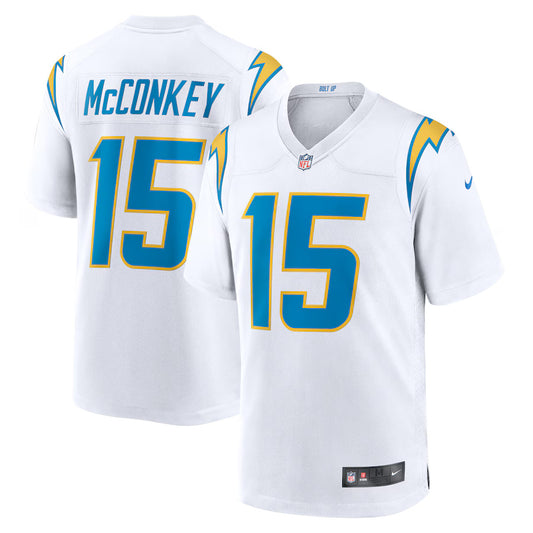 Ladd McConkey Los Angeles Chargers Nike Game Player Jersey - White