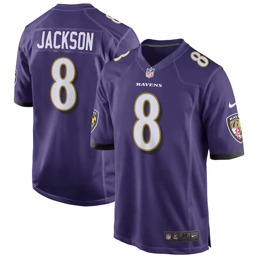 Lamar Jackson Baltimore Ravens Nike Game Player Jersey - Purple