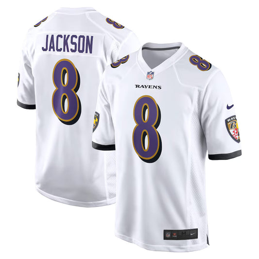 Lamar Jackson Baltimore Ravens Nike Game Player Jersey - White
